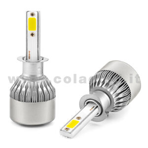 H1 7600LM KIT LED 2 LAMPADE 72W CON DIODI SCELTI KIT LED H1