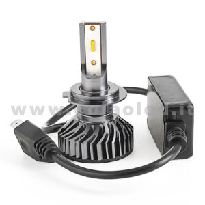 H7 5°000LM KIT LED 1 LAMPADA LED CREE  45W BIANCO FREDDO MINI TURBO LED H7