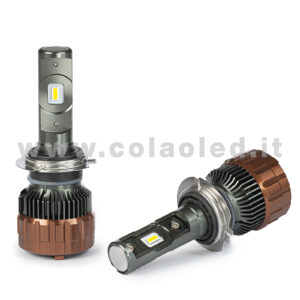 H7 12000LM KIT LED 2 LAMPADE ULTRA PICCOLO 100W KIT LED COLAOLED PROGETTO MICRO POWER H7