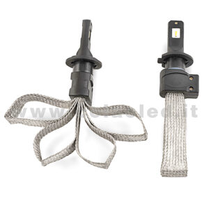 H7 10000LM KIT LED 2 LAMPADE  CANBUS DISSIPAZIONE IN TRECCIA 100W CANBUS H7