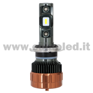 H7 6000LM KIT LED 1 LAMPADA BIANCO LATTE SOSTITUTIVA ALOGENA ULTRA PICCOLO 50W PROGETTO MICRO POWER LUCE BIANCA FARO H7