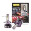 H4 10°000LM KIT LED 2 LAMPADE LED CREE  90W BIANCO FREDDO MINI TURBO LED H4