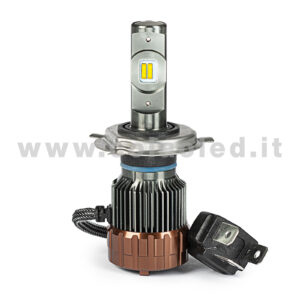 H4 7000LM KIT LED 1 LAMPADA ULTRA PICCOLO 60W KIT LED COLAOLED PROGETTO MICRO POWER H4