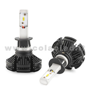 H1 12000LM  KIT LED 2 LAMPADE 100W DISSIPAZIONE LAMELLE LED CREE KIT LED H1