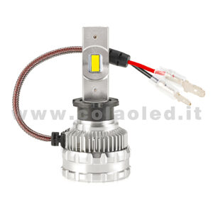 H3 6000LM KIT LED 1 LAMPADA ULTRA PICCOLO 50W KIT LED COLAOLED PROGETTO MICRO POWER H3