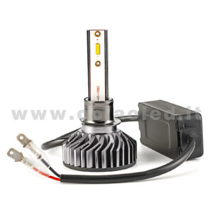 H1 5°000LM KIT LED 1 LAMPADA LED CREE 45W BIANCO FREDDO MINI TURBO LED H1
