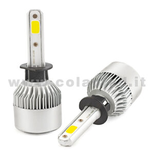 H1 16000LM KIT LED 2 LAMPADE CHIP EXTRA COOB POWER  KIT LED 80W H1