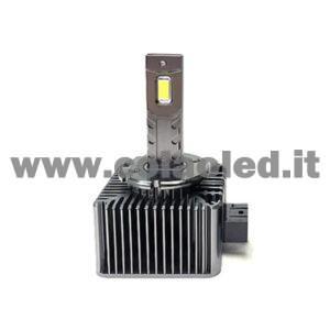 D1S 11500LM 5800K KIT LED CANBUS 1 LAMPADA LED 55W BIANCO LATTE COVERSIONE DA BIXENON XENON DI SERIE A LED PLUG AND PLAY DS1
