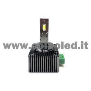 D3S 11500LM 5800K KIT LED CANBUS 1 LAMPADA LED 55W BIANCO LATTE COVERSIONE DA BIXENON XENON DI SERIE A LED PLUG AND PLAY DS3