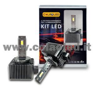 D1S 23000LM 5800K KIT LED CANBUS 2 LAMPADE LED 110W BIANCO LATTE COVERSIONE PLUG AND PLAY DS1