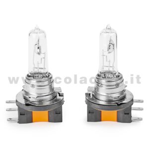 H15 2 LAMPADE ALOGENO GIALLO 12V 55W H15