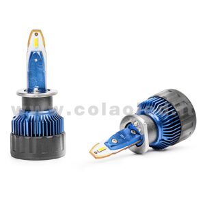 H1 11°000LM KIT LED 2 LAMPADE LED CREE 95W BIANCO FREDDO PROGETTO SUPER MICRO LED H1