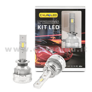 H1 12000LM KIT LED 2 LAMPADE ULTRA PICCOLO 100W KIT LED COLAOLED PROGETTO MICRO POWER H1