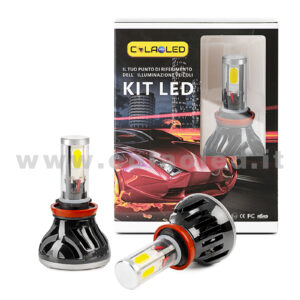 H11 CANBUS KIT LED 2 LAMPADE 8000LM  SCELTA POWER 80W CON TRASFORMATORI CANBUS H11