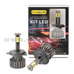 H4 9600LM KIT LED 2 LAMPADE STAR 96W POWER KIT LED 4 LED H4