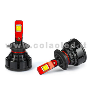 H7 CANBUS 18000LM ONE LED KIT LED 2 LAMPADE 110W BIANCO LATTE PROGETTO FOCALE CON TRASFORMATORI CANBUS H7