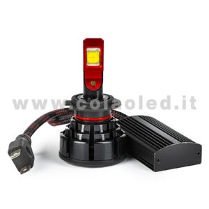 H7 CANBUS 9000LM ONE LED KIT LED 1 LAMPADA 55W BIANCO LATTE PROGETTO FOCALE CON TRASFORMATORE CANBUS H7