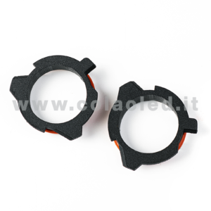 COPPIA ADATTATORI PORTALAMPADA KIT LAMPADE LED XENON